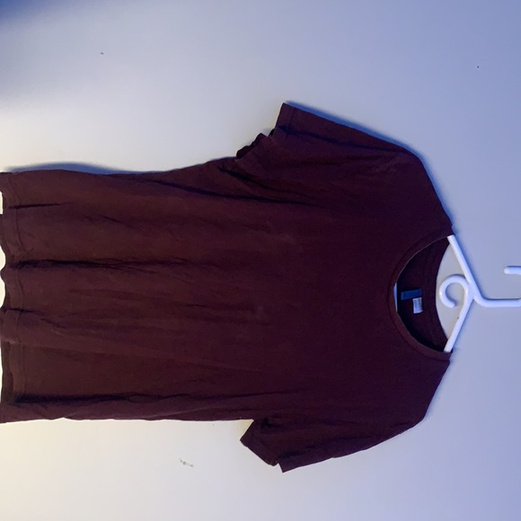 Men’s burgundy short sleeve t-shirt - Picture 2 of 2